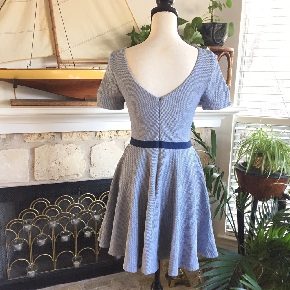 Z spoke Zac Posen blue and white skater dr… - Picture 5 of 11